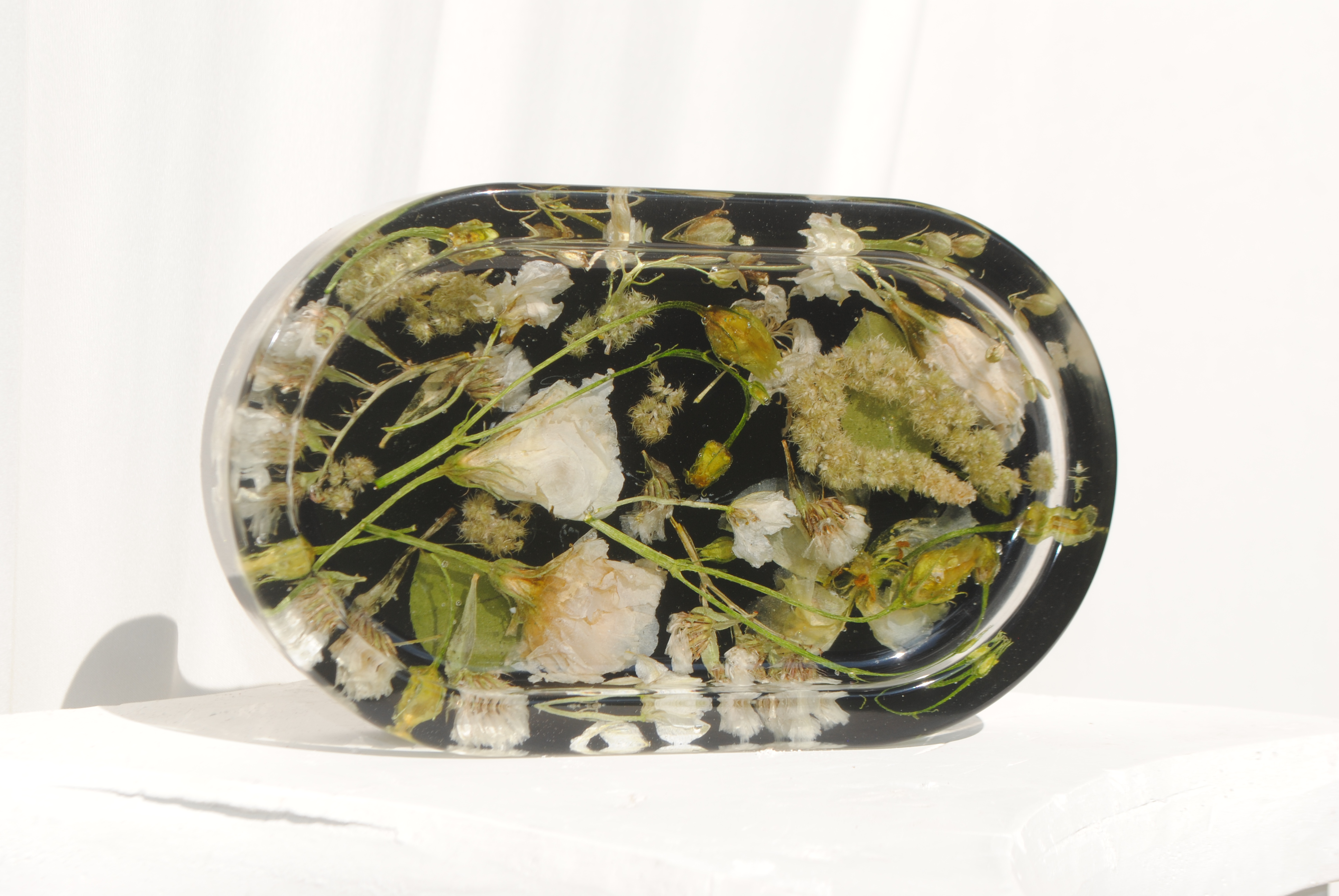 Oval Dish epoxy preservation